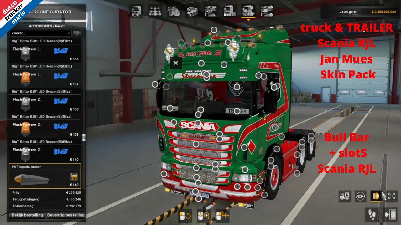 Scania Rjl Jan Mues Skin Pack V1 0 Ets2 Euro Truck Simulator 2 Mods