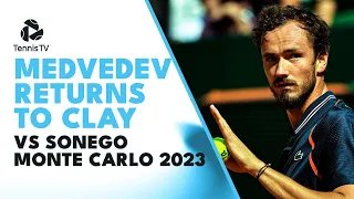 Medvedev Returns To Clay vs Sonego | Monte Carlo 2023 Highlights