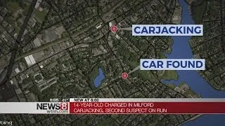 14-year-old charged in Milford carjacking; second suspect still at large