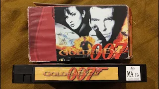 GOLDENEYE 007 N64 CONSOLE [CHEATS] PLAYTHROUGH [VHS RIP] [90s gaming]