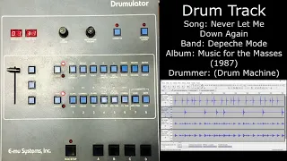 Never Let Me Down Again (Depeche Mode) • Drum Track