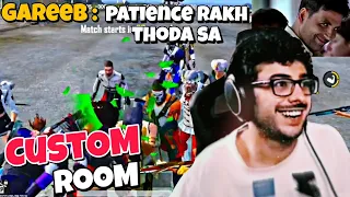 @Gareebooo Patience rakh Thoda sa @CarryMinati Playing BGMI Crazy CUSTOM ROOM Gameplay