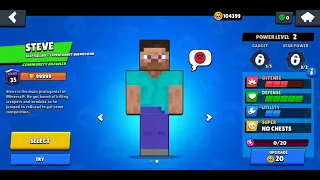 WHAT HAPPENED IF MINECRAFT STEVE COME IN BRAWL STARS😱😱👌🙏🏻