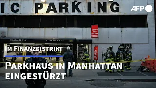 Ein Toter und mehrere Verletzte bei Einsturz von Parkhaus in New York | AFP