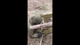 Friday fun from Russian soldiers. Shooting by anti-tank missile 9K111 Fagot system.