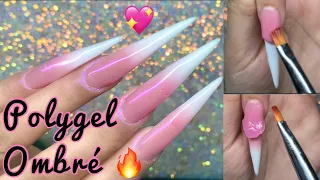 How To: Ombre/baby boomer Polygel Nails | EASY and Beginner Friendly | Nails by Kamin