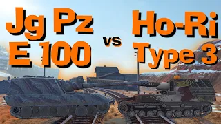 WOT Blitz Face Off || Jg. Pz. E 100 vs Ho-Ri Type III
