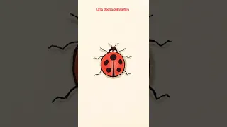 🐞 easy rules to draw a ladybug #shorts #drawing #art #passionfort #youtubeshorts #art #satisfying