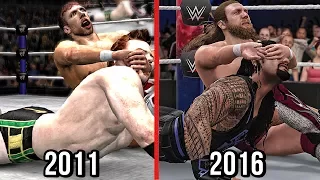 The Evolution Of Daniel Bryan's "Yes!" Lock ( WWE 12 To WWE 2K17 )