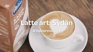 Näin teet latte art -sydämen • Valio reseptit x Jarno Peräkylä