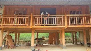 Paint the whole wooden house, Complete building wooden house / Thanh Hien's Building Life