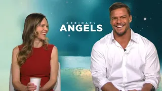 Hilary Swank and Alan Ritchson interview on 'Ordinary Angels'