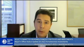 Seattle City Council Select Committee on Homelessness Strategies & Investments 1/27/21