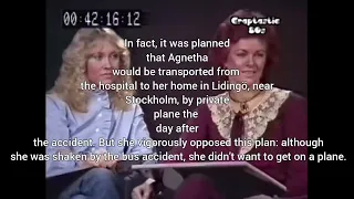 ABBA: How Agnetha Fältskog escaped a bus accident! (BRAVO MAGAZINE 1983)