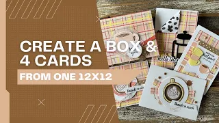 Create a Box & 4 Cards From One 12x12