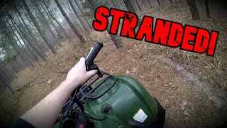 STRANDED on a 4 Wheeler! - 1999 Kawasaki Prairie 300 Restoration Pt. 2