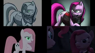 Quad Comparison:Confrontation - Pinkie and Pinkamena (Animatic to PMV)