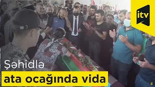 Vətən müharibəsində şəhid olan Təbriz İbrahimovun cənazəsi ilə ata ocağında vida mərasimi keçirilib