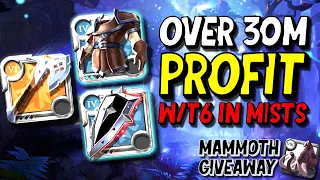 Over 30M Profit With T6 In Mist! Easy Premium ! | Albion Online | Mammoth Giveaway