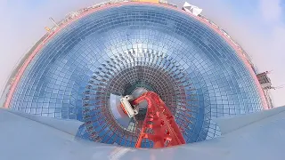 TURBO Track - FERRARI WORLD Abu Dhabi - Forwards/Backwards - Onride - 4K - Wide Angle