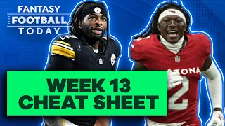 Week 13 Fantasy Lineup Breakdown: MUST STARTS & SITS! | 2023 Fantasy Football Advice