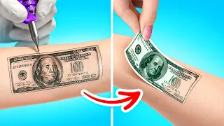 MY MAGIC TATTOO GRANTS WISHES || If I Own Tattoo Studio! Funny Tattoo Trends By 123 GO! CHALLENGE