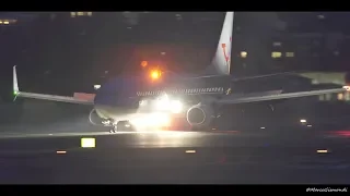 TUI Fly Boeing 737-800(WL) night landing @ Innsbruck Airport INN [Sony a7s]