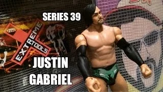 WWE ACTION INSIDER: Justin Gabriel Mattel Superstars Basic series 39 Wrestling Figure toy review