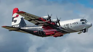 Ex-Military Air Tanker! | Coulson Aviation C-130H Startup & Takeoff at YYJ