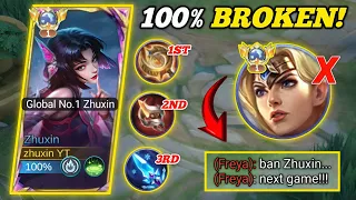 FINALLY I FOUND THE BEST BUILD FOR ZHUXIN (100% BROKEN) - ZHUXIN MLBB🔥 #newherozhuxin #zhuxin #mlbb