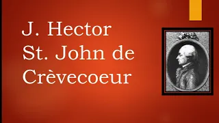 J. Hector St. John de Crevecoeur