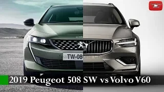 Test Comparativo 2019 Peugeot 508 SW vs 2019 Volvo V60 | 0347