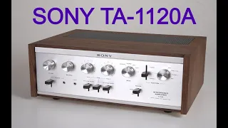 Усилитель SONY TA-1120a из далеких 60-х. Видео из архива.