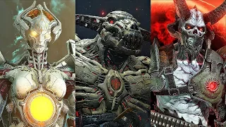 DOOM ETERNAL - All Bosses / Boss Fights + Ending (4K 60FPS)