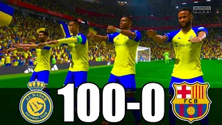 FIFA 23 | RONALDO, MESSI, MBAPPE, NEYMAR, ALL STARS | AL NASSR 100 - 0 FC BARCELONA