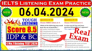 IELTS LISTENING PRACTICE TEST 2024 WITH ANSWERS | 06.04.2024