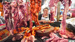 Wild NICARAGUAN STREET FOOD in Masaya Market!! Making Almíbar in Masaya, Nicaragua!!