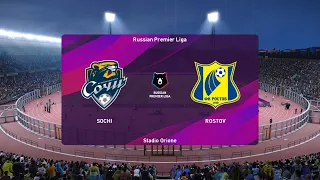 PES 2020 | Sochi vs FK Rostov - Russian Premier Liga | 19/06/2020 | 1080p 60FPS