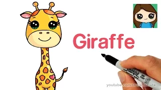 How to Draw a Cartoon Giraffe Easy - April