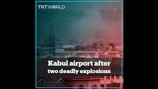 A new angle shows the aftermath following the Kabul airport explosion
