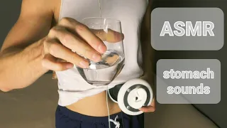 ASMR stomach sounds drinking water