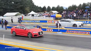 Audi RS7 vs Audi RS3 | Arrancones Pegaso Octubre 2018