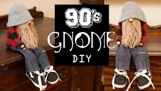 DIY 90s Gnome | Nineties Alternative Grunge Rocker Gnome Craft