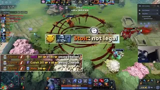 "not legal" -Topson Zeus DELETES 3 heroes with 2X ulti + bloodrage