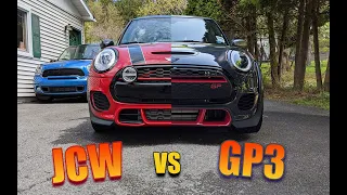 MINI GP3 and JCW Feature Comparison