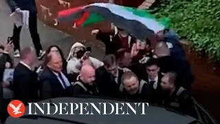 Jacob Rees-Mogg chased off Cardiff University campus by pro-Palestine protesters