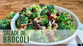 SALADE DE BROCOLI, CANNEBERGES ET BACON