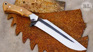 Making a Hunting knife from an Old Saw Blade