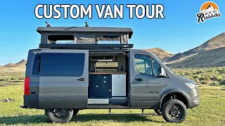 5 Seats, 2 Beds, Pop Top Camper Van Tour | Field Van Summit S1