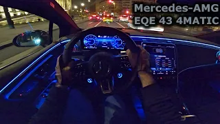 2022 Mercedes-AMG EQE 43 4Matic | night POV test drive